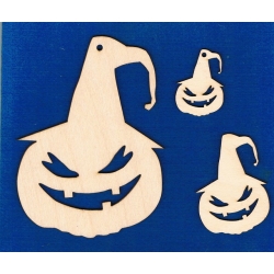 Dynia , dynie  komplet 3szt  ( 15 * 7,5 * 5 cm ) Halloween